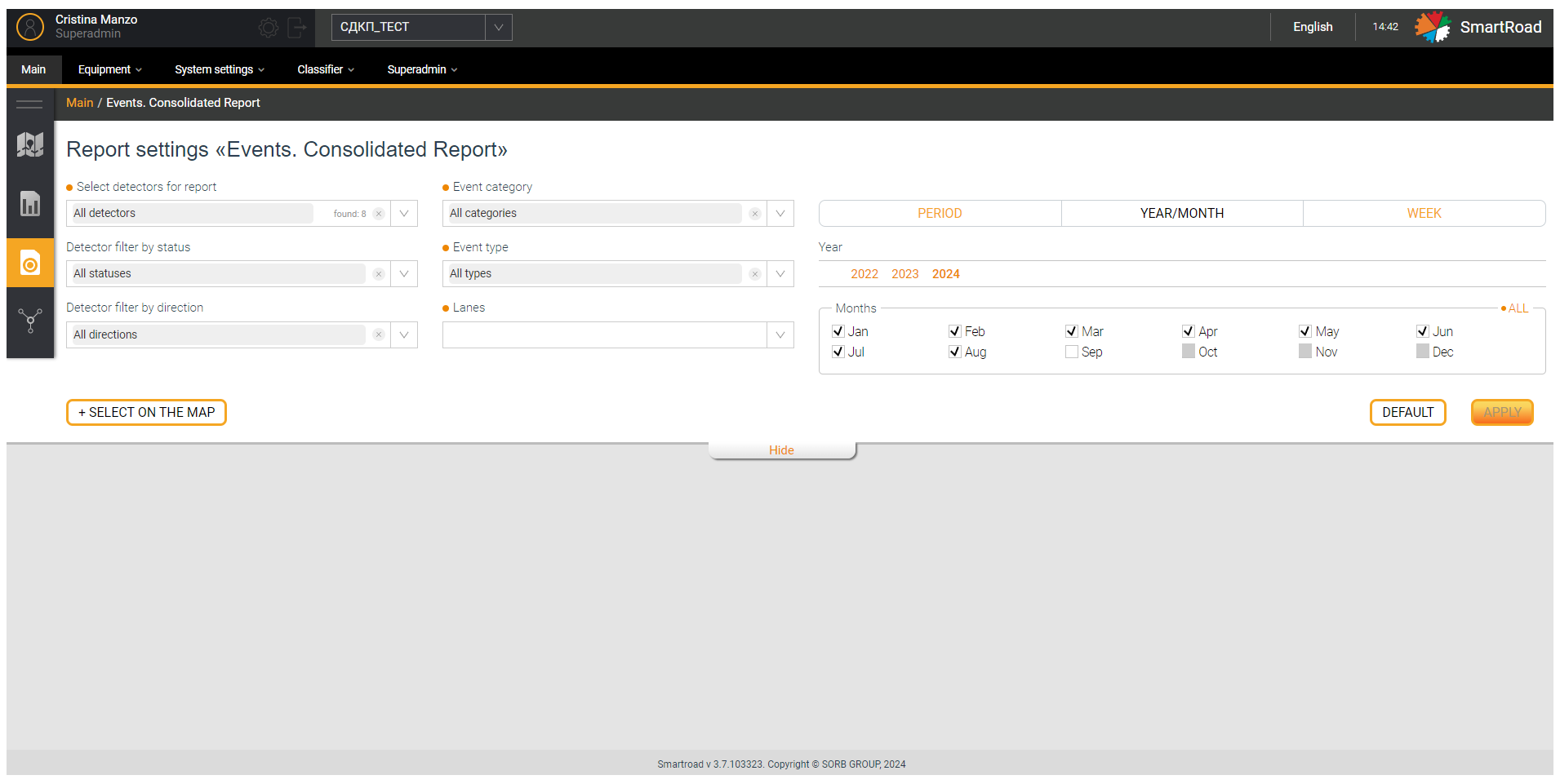 Statistic consolidated report