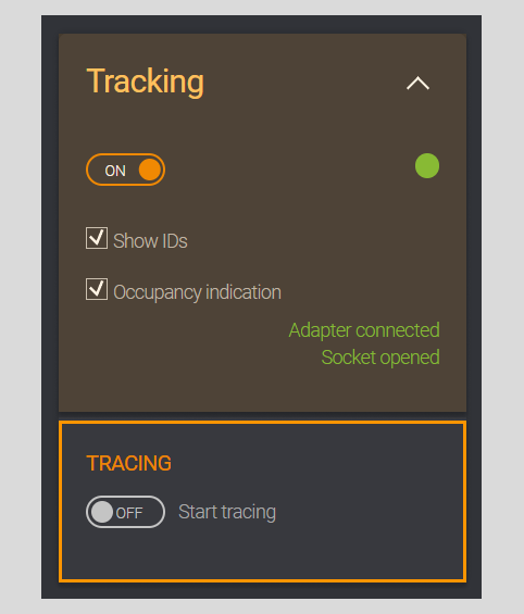 Tracking block